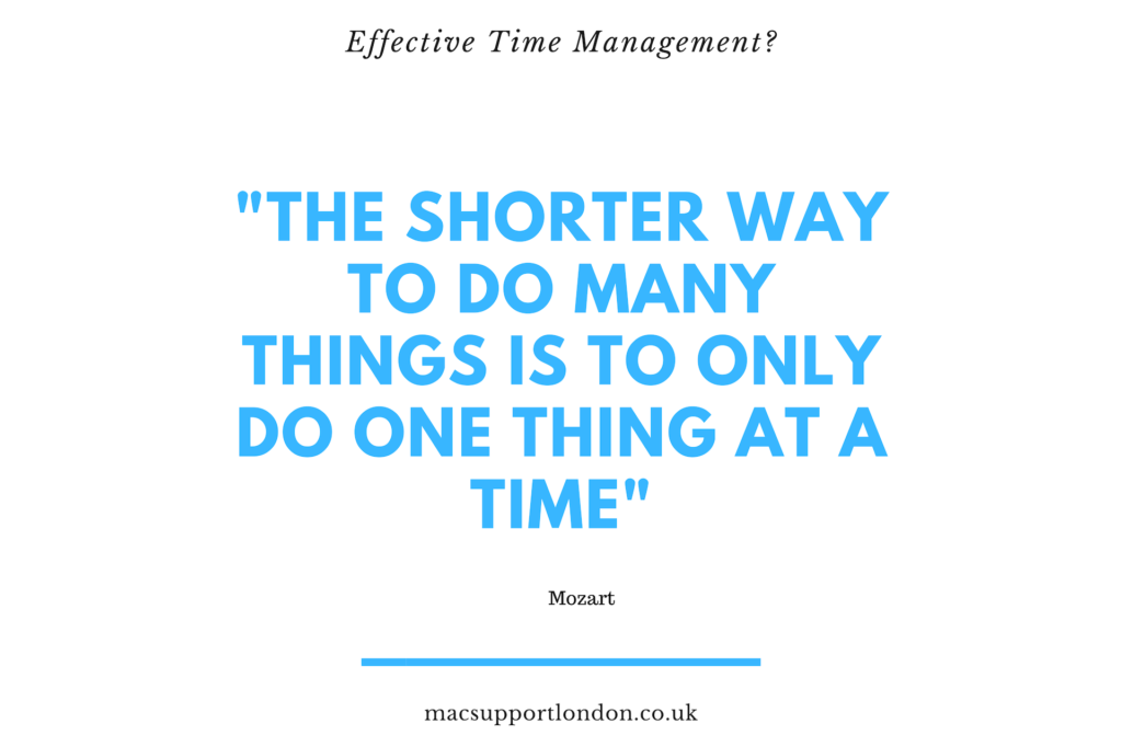 Quote by Mozart on Effective Time Management